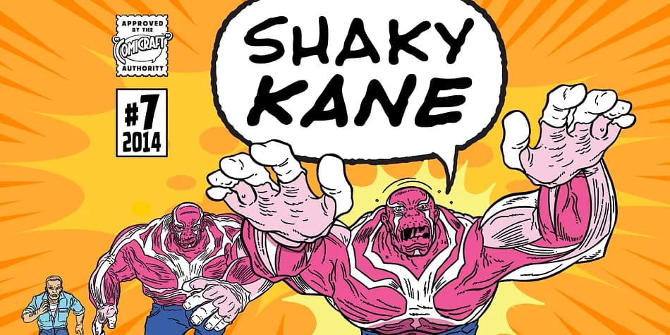 SHAKY KANE by Comicraft — Decorative Font