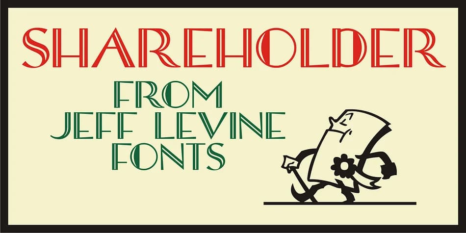 SHAREHOLDER JNL by Jeff Levine Fonts — Decorative Font