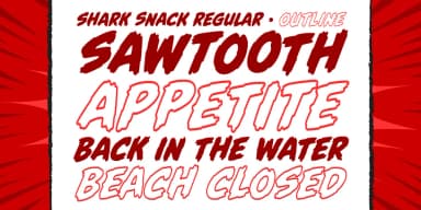 SHARK SNACK by Comicraft — Decorative Font — thumbnail 3