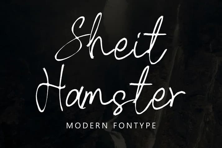Sheit Hamster by Ayska — Script Handwritten Font