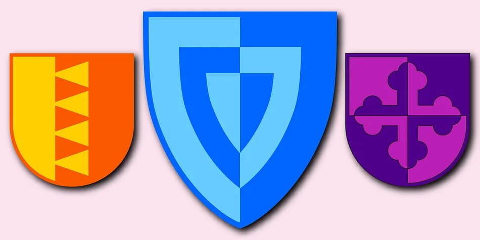 Shield Ornaments by Gerald Gallo Fonts — Dingbats Font
