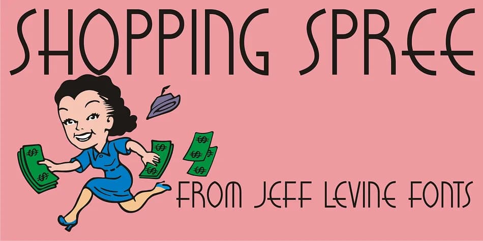 SHOPPING SPREE JNL by Jeff Levine Fonts — Decorative Font