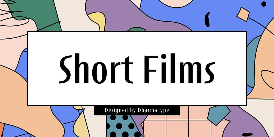 Short Films by Dharma Type — Decorative Font