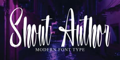Shout Author by Ayska — Script Handwritten Font — thumbnail 1