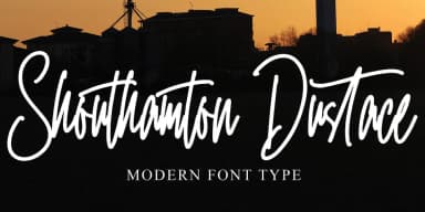 Shouthamton Dusthance by Ayska — Script Handwritten Font — thumbnail 1