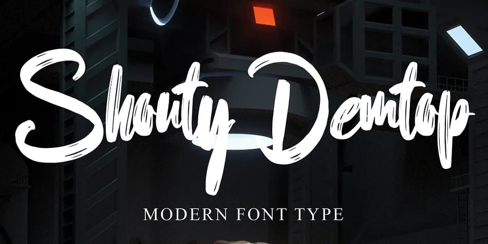 Shouty Demtop by Ayska — Script Handwritten Font