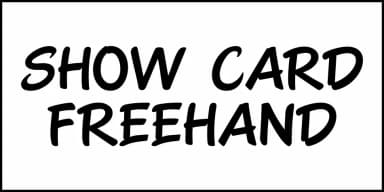 SHOW CARD FREEHAND JNL by Jeff Levine Fonts — Display Font — thumbnail 2