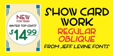 SHOW CARD WORK by Jeff Levine Fonts — Decorative Font — thumbnail 1