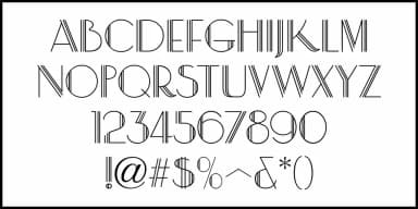 SHOWCARD MULTILINE JNL by Jeff Levine Fonts — Decorative Font — thumbnail 3