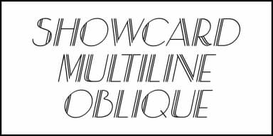 SHOWCARD MULTILINE JNL by Jeff Levine Fonts — Decorative Font — thumbnail 4