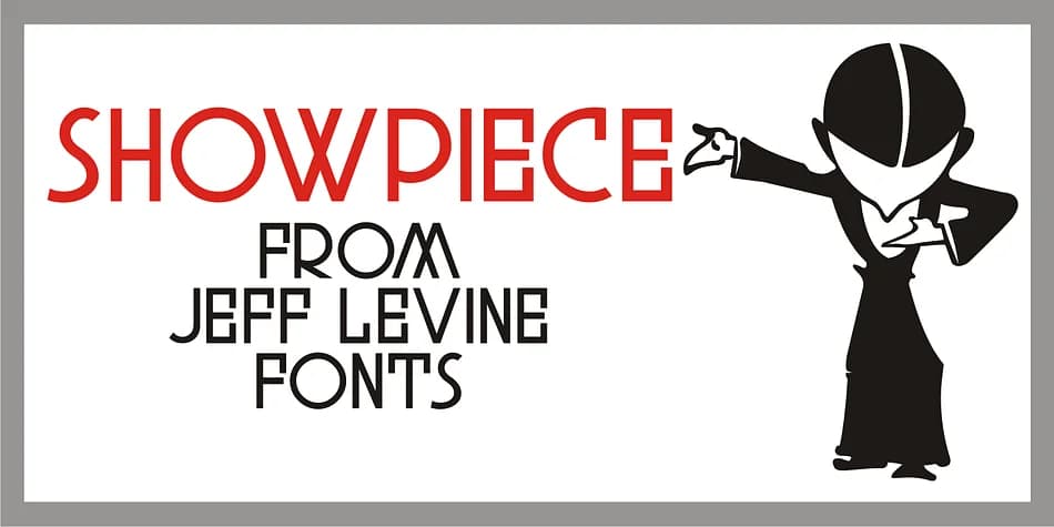 SHOWPIECE JNL by Jeff Levine Fonts — Decorative Font