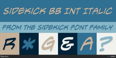 SIDEKICK by Blambot — Decorative Font — thumbnail 2