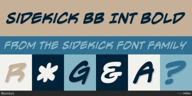 SIDEKICK by Blambot — Decorative Font — thumbnail 3