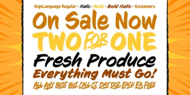 Sign Language by Comicraft — Display Font — thumbnail 2