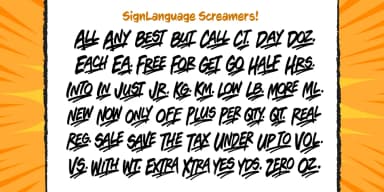 Sign Language by Comicraft — Display Font — thumbnail 3