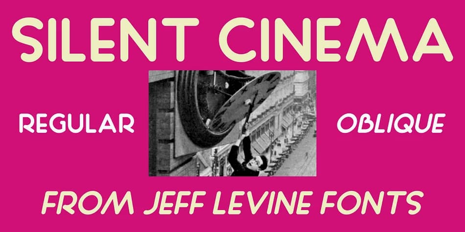 SILENT CINEMA JNL by Jeff Levine Fonts — Decorative Font