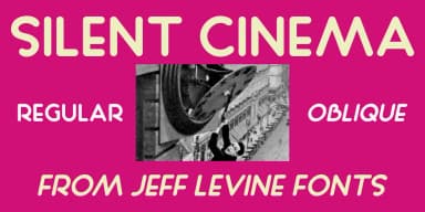 SILENT CINEMA JNL by Jeff Levine Fonts — Decorative Font — thumbnail 1