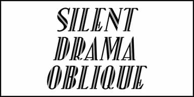 SILENT DRAMA JNL by Jeff Levine Fonts — Decorative Font — thumbnail 4