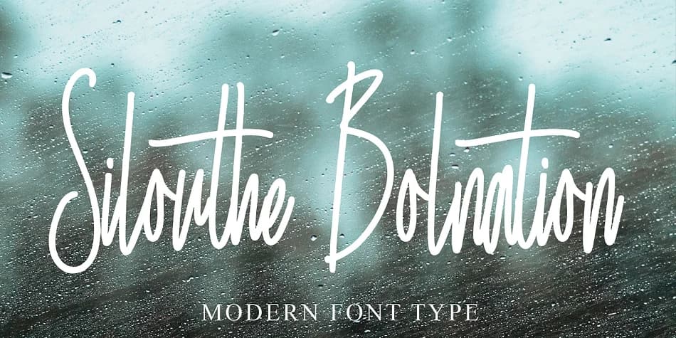 Silouthe Bolnation by Ayska — Script Handwritten Font