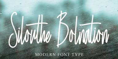 Silouthe Bolnation by Ayska — Script Handwritten Font — thumbnail 1