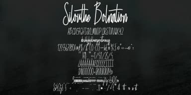 Silouthe Bolnation by Ayska — Script Handwritten Font — thumbnail 5