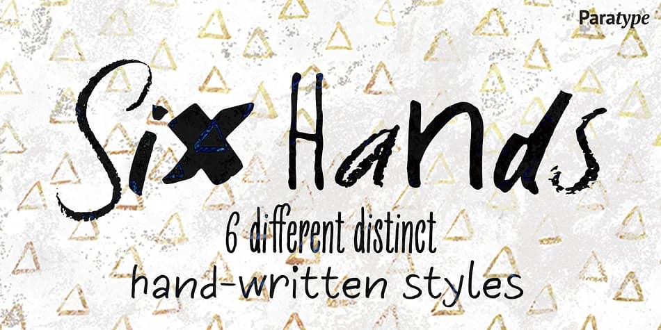 Six Hands by ParaType — Script Handwritten Font