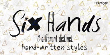 Six Hands by ParaType — Script Handwritten Font — thumbnail 1