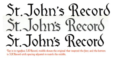 SJURecord by Ingrimayne Type — Blackletter Font — thumbnail 7