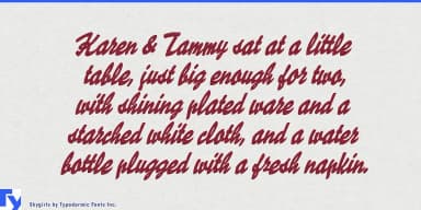 Skygirls by Typodermic Fonts Inc. — Script Handwritten Font — thumbnail 3