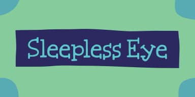 Sleepless Eye by Bogstav — Decorative Font — thumbnail 1
