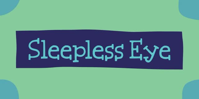Sleepless Eye by Bogstav — Decorative Font