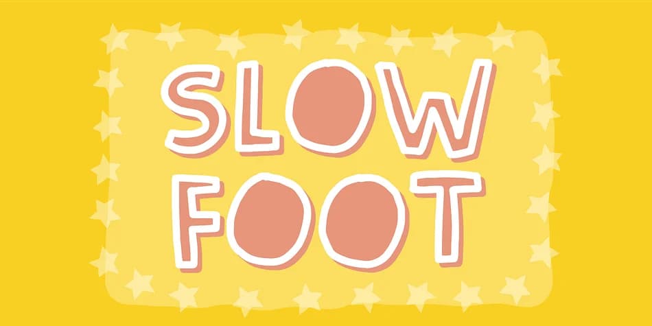 SLOW FOOT by Pizzadude.dk — Decorative Font