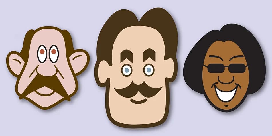 Smiling Faces by Gerald Gallo Fonts — Dingbats Font