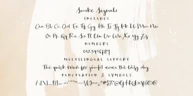 Smoke Signals by Ana's Fonts — Dingbats Font — thumbnail 2