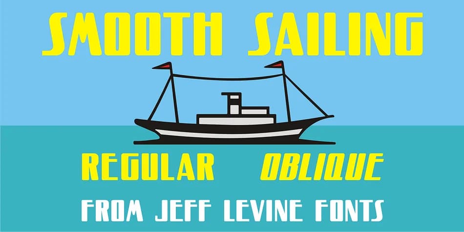 SMOOTH SAILING JNL by Jeff Levine Fonts — Decorative Font
