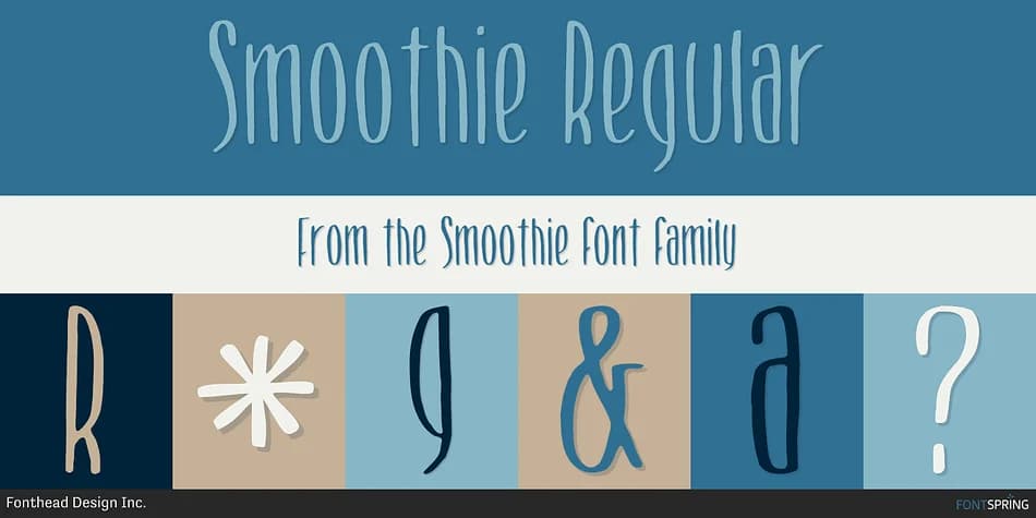 Smoothie by Fonthead Design — Decorative Font