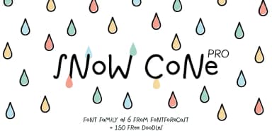 Snow Cone Pro by Fontforecast — Dingbats Font — thumbnail 1