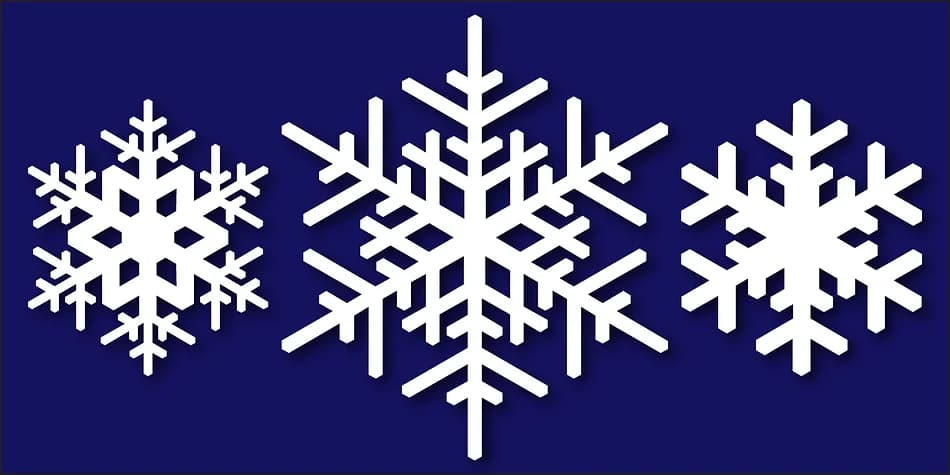 Snowflake Assortment by Gerald Gallo Fonts — Dingbats Font