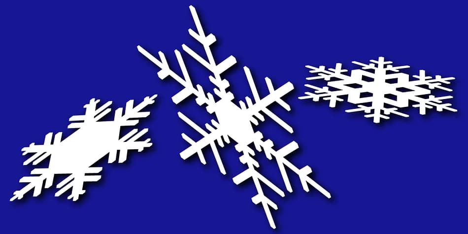 Snowflakes Falling by Gerald Gallo Fonts — Dingbats Font