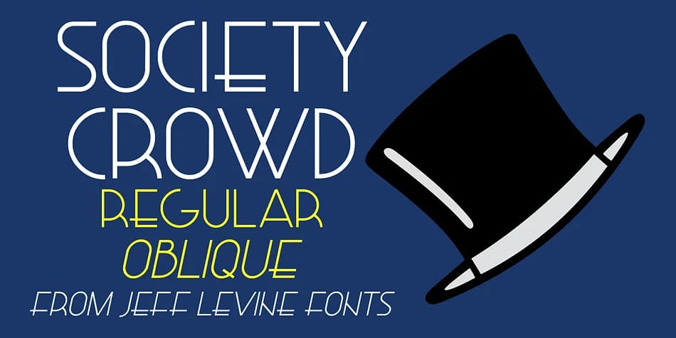 Society Crowd JNL by Jeff Levine Fonts — Decorative Font