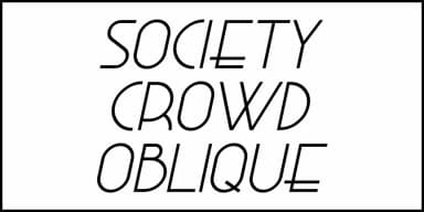 Society Crowd JNL by Jeff Levine Fonts — Decorative Font — thumbnail 4