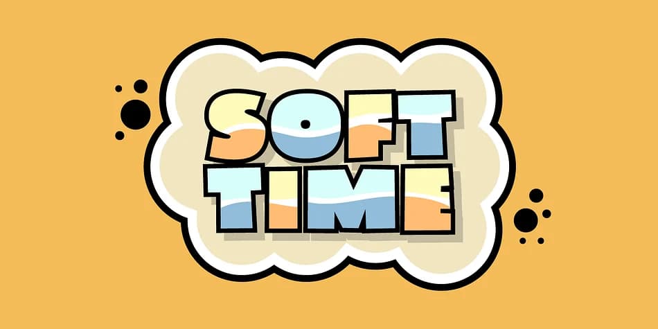 SOFT TIME by Pizzadude.dk — Decorative Font