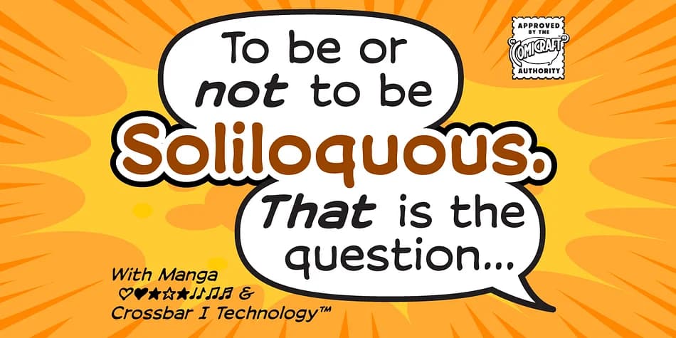 Soliloquous by Comicraft — Decorative Font