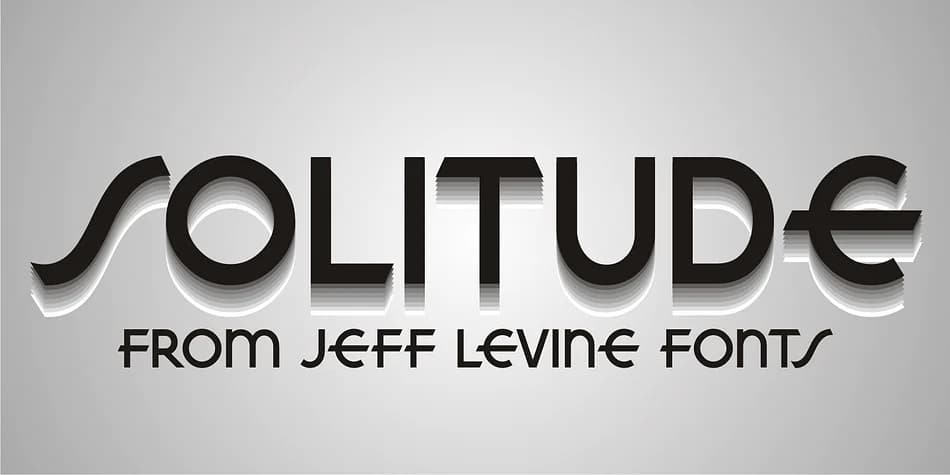 SOLITUDE JNL by Jeff Levine Fonts — Decorative Font