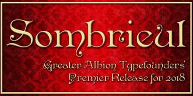 Sombrieul by Greater Albion Typefounders — Decorative Font — thumbnail 1