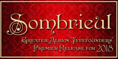 Sombrieul by Greater Albion Typefounders — Decorative Font — thumbnail 3