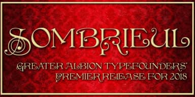 Sombrieul by Greater Albion Typefounders — Decorative Font — thumbnail 4