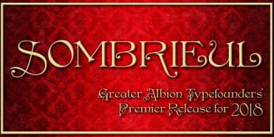 Sombrieul by Greater Albion Typefounders — Decorative Font — thumbnail 7