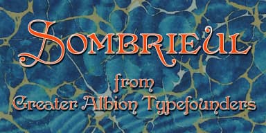 Sombrieul by Greater Albion Typefounders — Decorative Font — thumbnail 9
