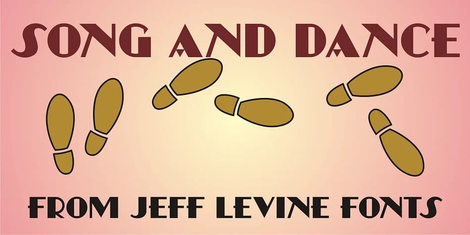 SONG AND DANCE JNL by Jeff Levine Fonts — Decorative Font